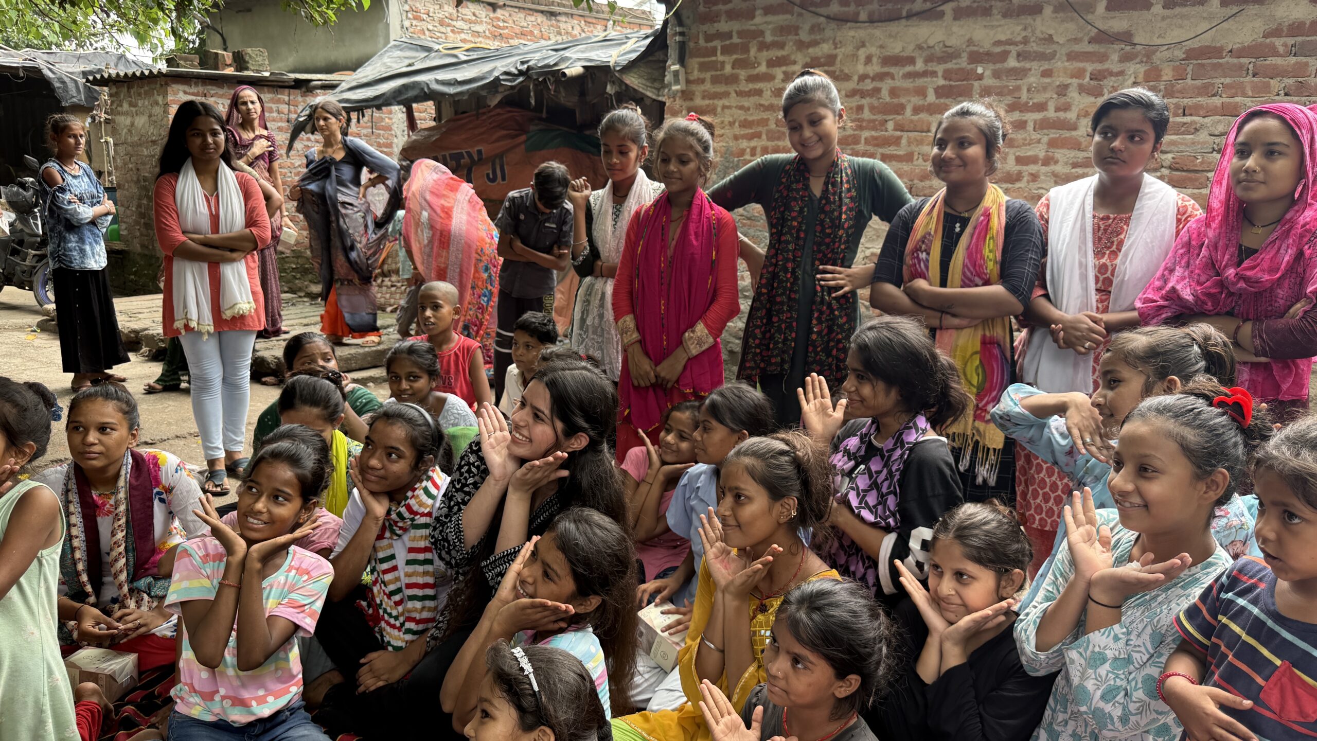 Rural women attending menstrual health awareness camp by NGO