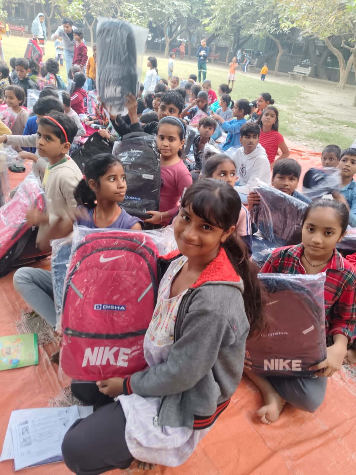 Bag Distribution Drive Jan Sanjeevni Trust