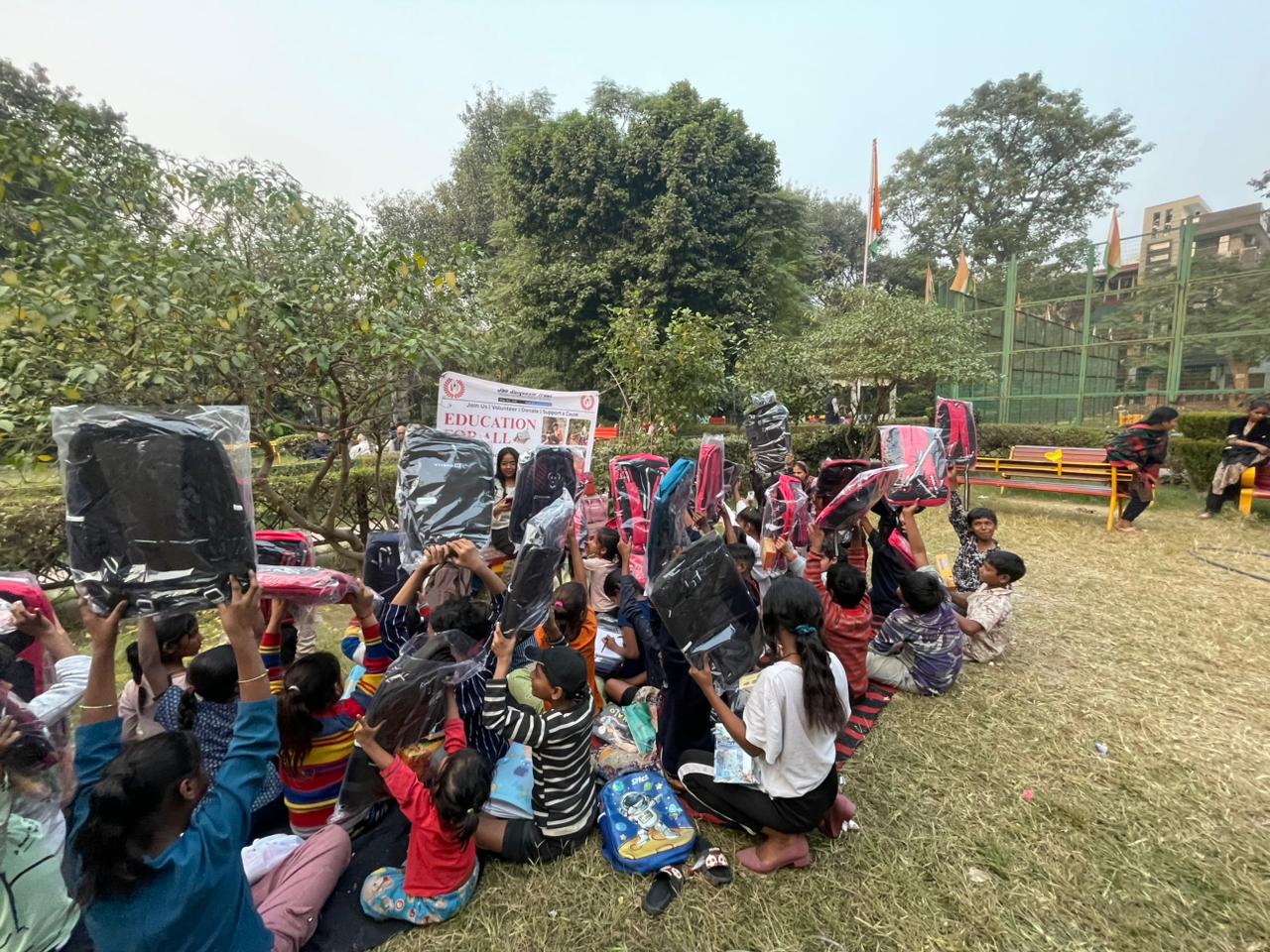 Bag Distribution Drive Jan Sanjeevni Trust