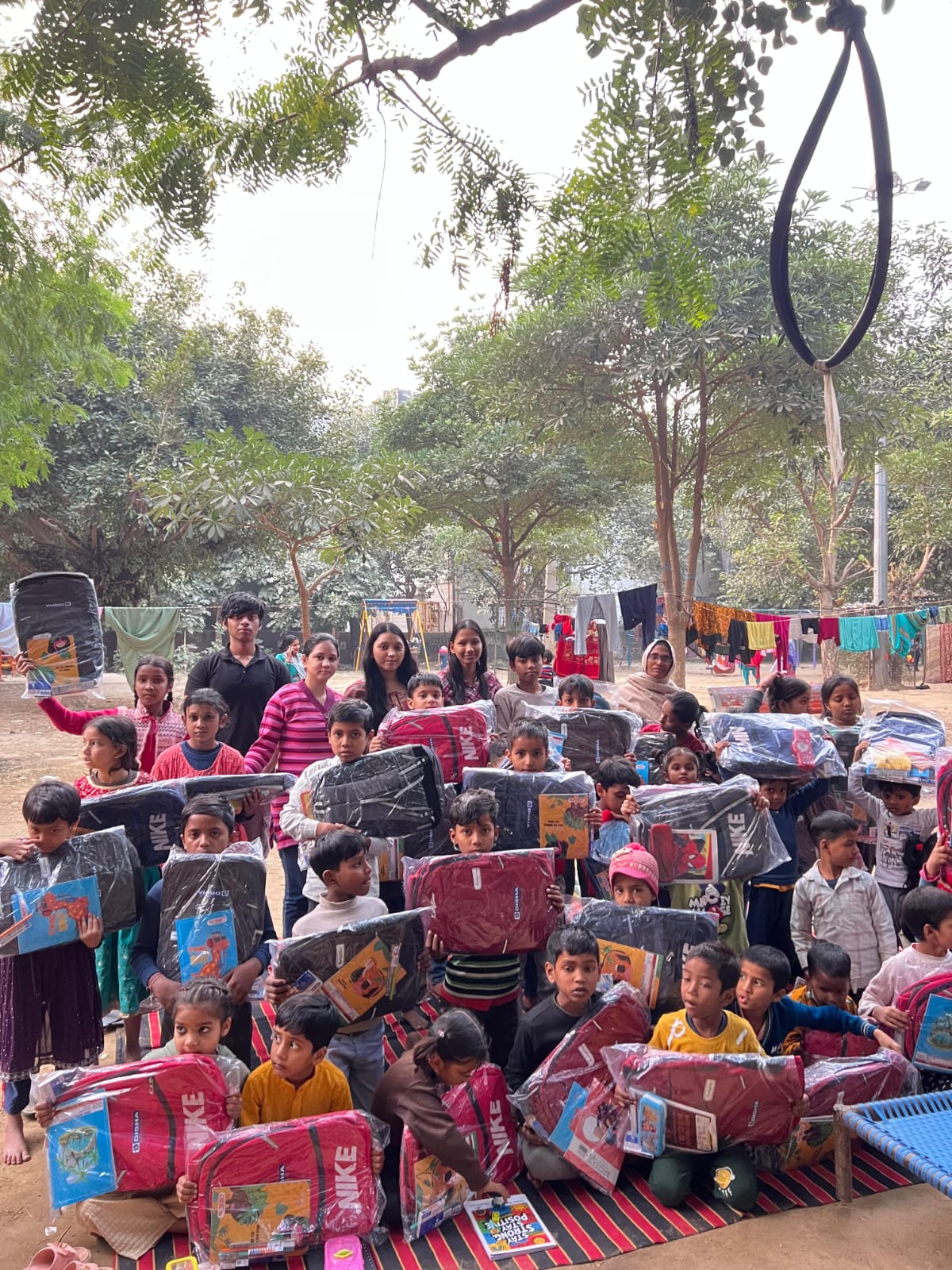 Bag Distribution Drive Jan Sanjeevni Trust