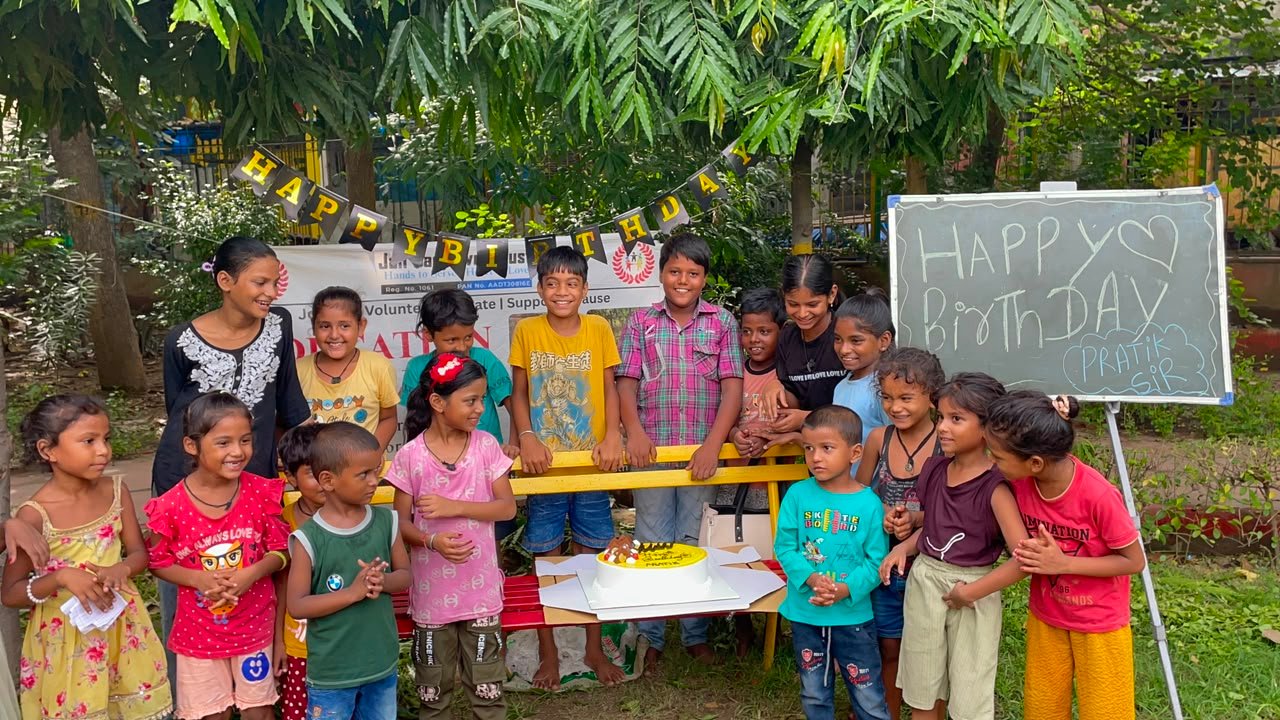 Birthday celebration with Ngo Kids