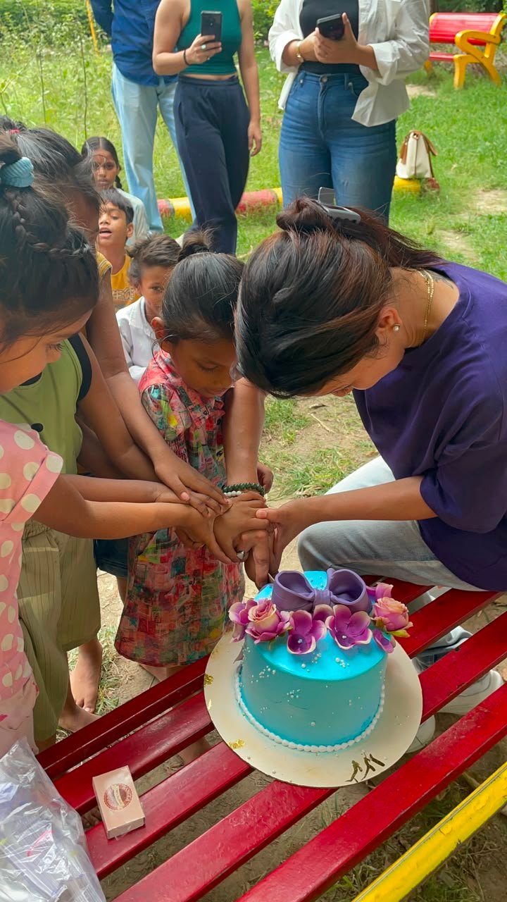 Birthday celebration with Ngo Kids