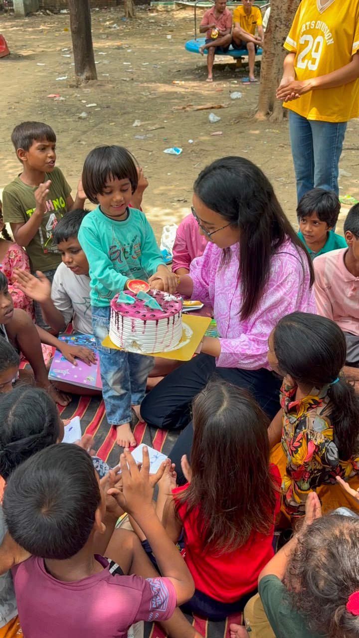 Birthday celebration with Ngo Kids